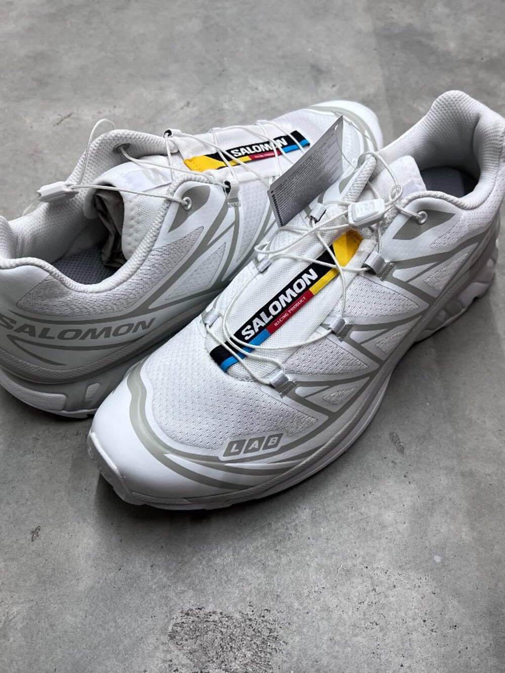 Salomon XT-6 White Lunar Rock Men's Size 12 L412529 - New
